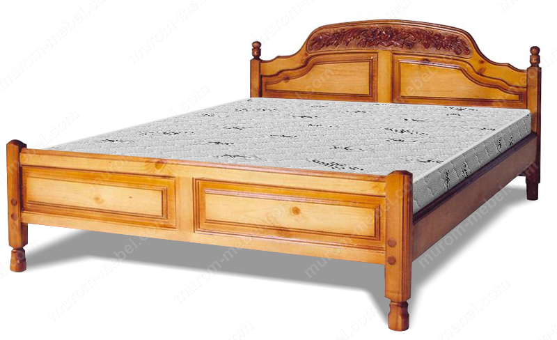 Кровать Наполеон (резьба шапкой) 