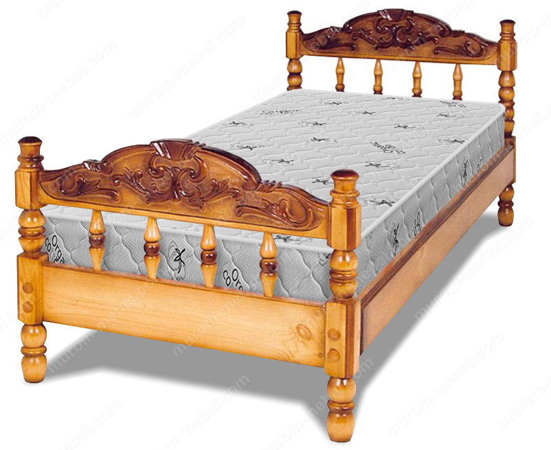 Кровать Точенка Глория (резьба объемная №2)