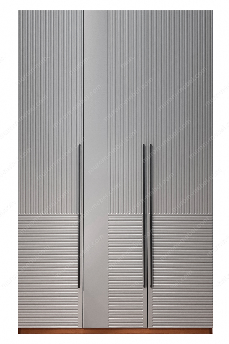 Шкаф Бергамо 3-х ств., фасады МДФ в эмали